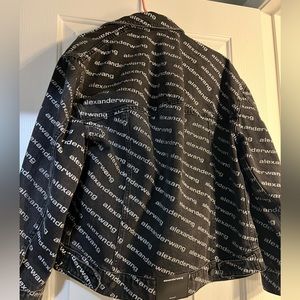 Authentic  Alexander wang falling back Jean jacket  (fits oversized )